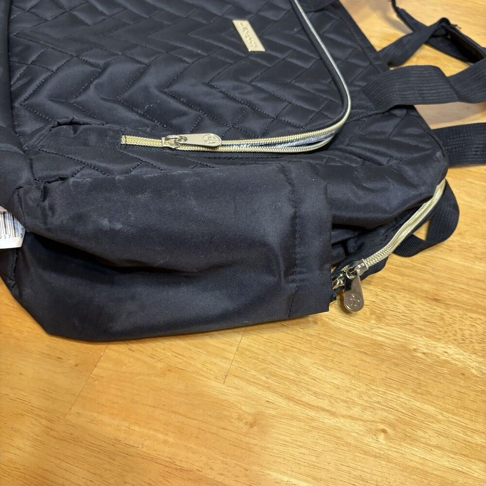 Fisher-Price Harper Frame Bag Tote Travel Diaper Quilted Black Insulated Pouch - Picture 8 of 16